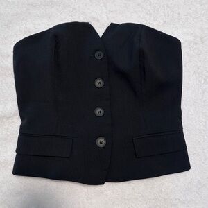 Sincerely Jules Black Button-Up Top